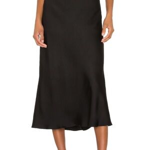 Anine Bing Bar Black Midi Skirt